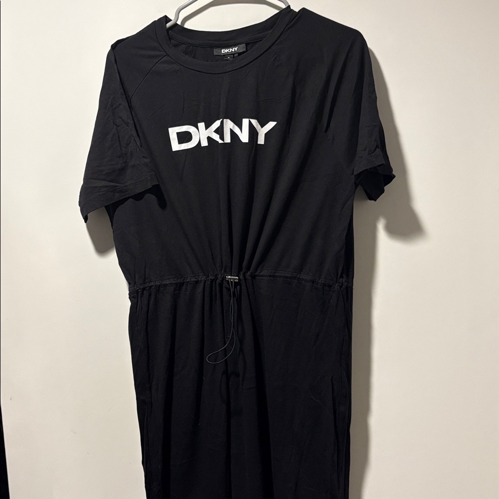 DKNY Midi Length Drawstring Dress Size Medium